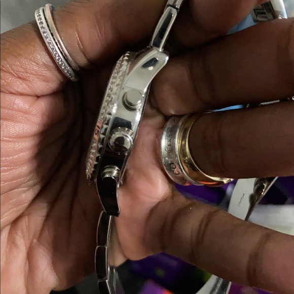 Womens Guess Ice Blue Crystals Watch - Picture 7 of 9